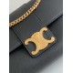 Celine Medium Victoire Bag in Black Calfskin