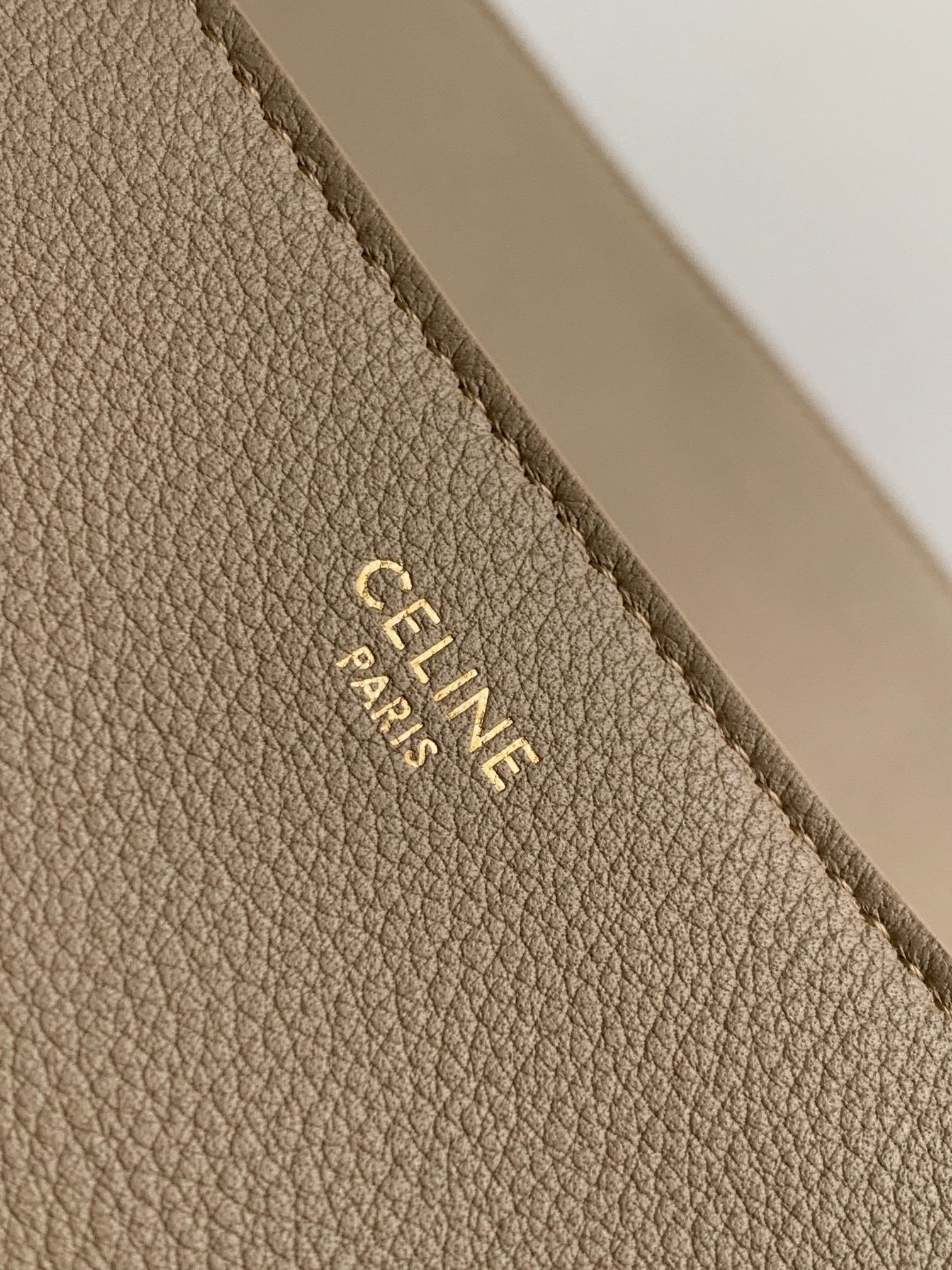 Celine Medium Victoire Bag in Brown Sepia Calfskin