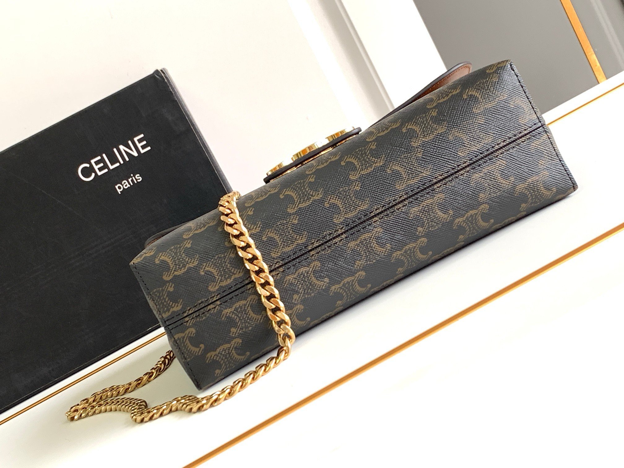 Celine Medium Victoire Bag in Triomphe Canvas