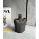 Loewe Mini Pebble Bucket Bag in Black Grained Leather