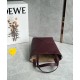 Loewe Mini Puzzle Fold Tote Bag in Bordeaux Calfskin