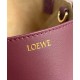 Loewe Mini Puzzle Fold Tote Bag in Bordeaux Calfskin