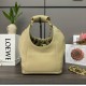 Loewe Small Squeeze Bag in Clay Green Nappa Lambskin