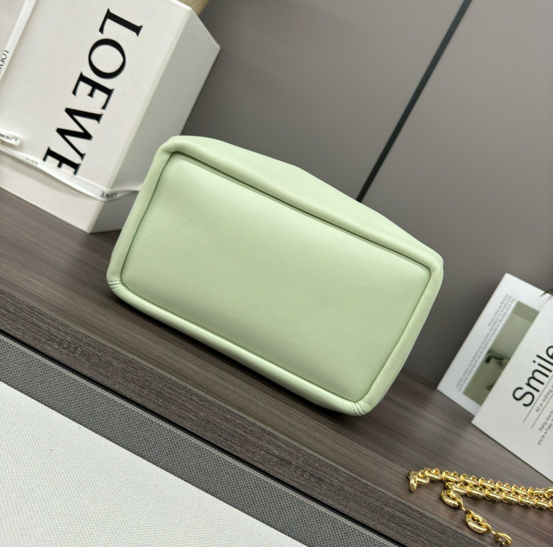 Loewe Small Squeeze Bag in Spring Jade Nappa Lambskin