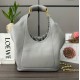 Loewe Medium Squeeze Bag in Grey Nappa Lambskin