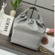 Loewe Medium Squeeze Bag in Grey Nappa Lambskin