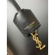 Saint Laurent Mini Toy Shopping Bag in Black Calfskin