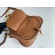 Chloe Marcie Mini Double Carry Bag in Brown Grained Leather