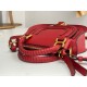 Chloe Marcie Mini Double Carry Bag in Red Grained Leather