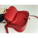 Chloe Marcie Mini Double Carry Bag in Red Grained Leather