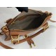 Chloe Marcie Small Double Carry Bag in Brown Grained Leather