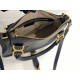 Chloe Marcie Small Double Carry Bag in Black Grained Leather