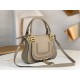 Chloe Marcie Small Double Carry Bag in Sand Grained Leather