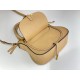 Chloe Marcie Small Double Carry Bag in Beige Grained Leather