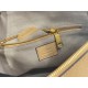 Chloe Marcie Medium Double Carry Bag in Beige Grained Leather