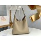 Chloe Marcie Hobo Bag in Grey Grained Leather