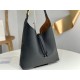 Chloe Marcie Hobo Bag in Black Grained Leather