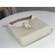 Chloe Marcie Hobo Bag in White Grained Leather