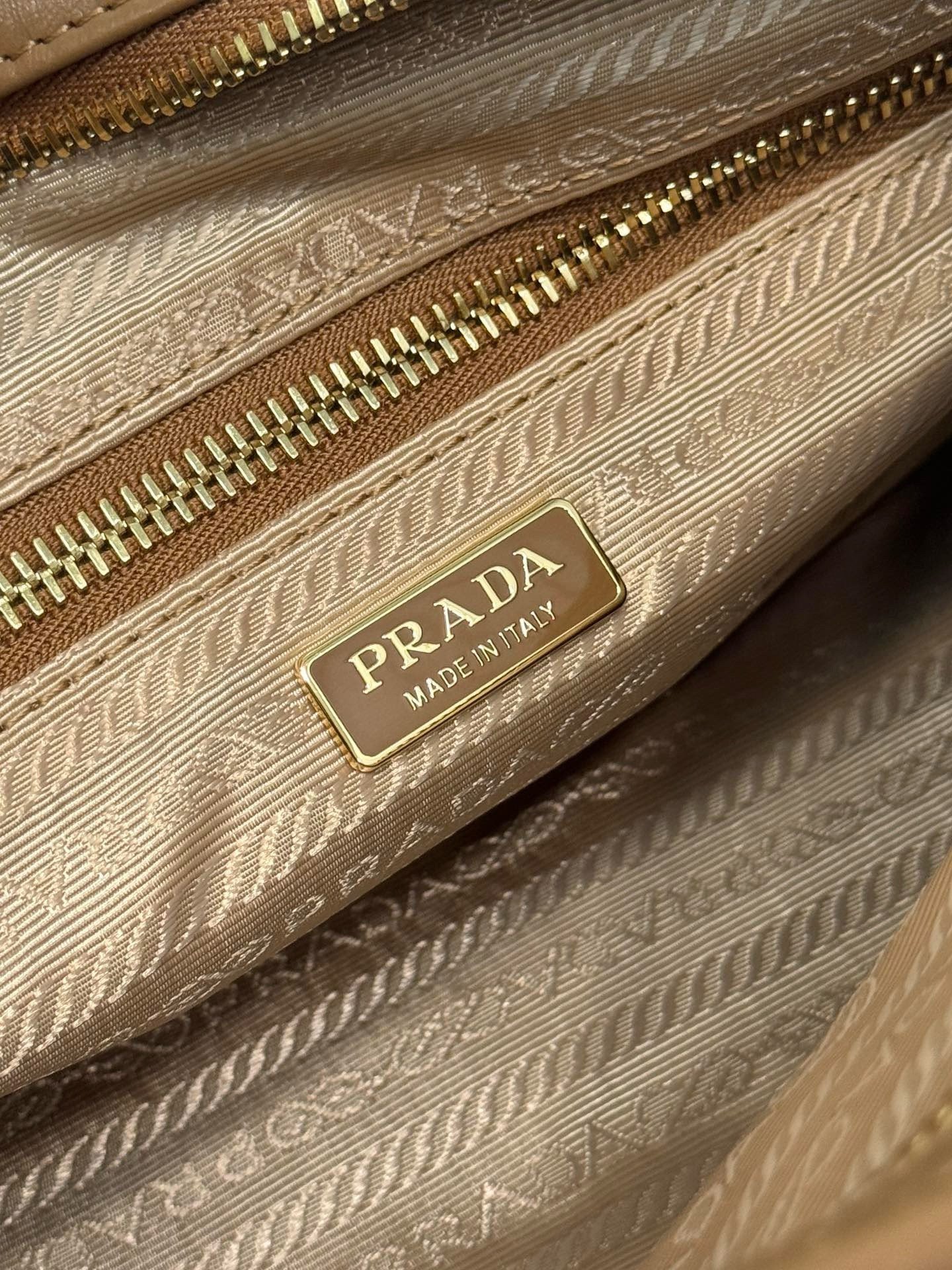 Prada Medium Tote Bag in Brown Soft Leather