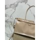 Prada Large Tote Bag in Beige Soft Leather