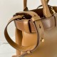 Prada Buckle Medium Bag with Belt in Brown Leather