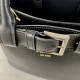 Prada Buckle Medium Bag with Belt in Black Leather