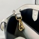 Prada Buckle Medium Bag with Belt in White Leather