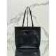 Prada Large Tote Bag in Black Perforated Leather