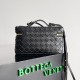 Bottega Veneta Bang Bang Vanity Case in Black Intrecciato Leather