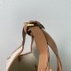 Prada Large Tote Bag in Linen Blend and Leather