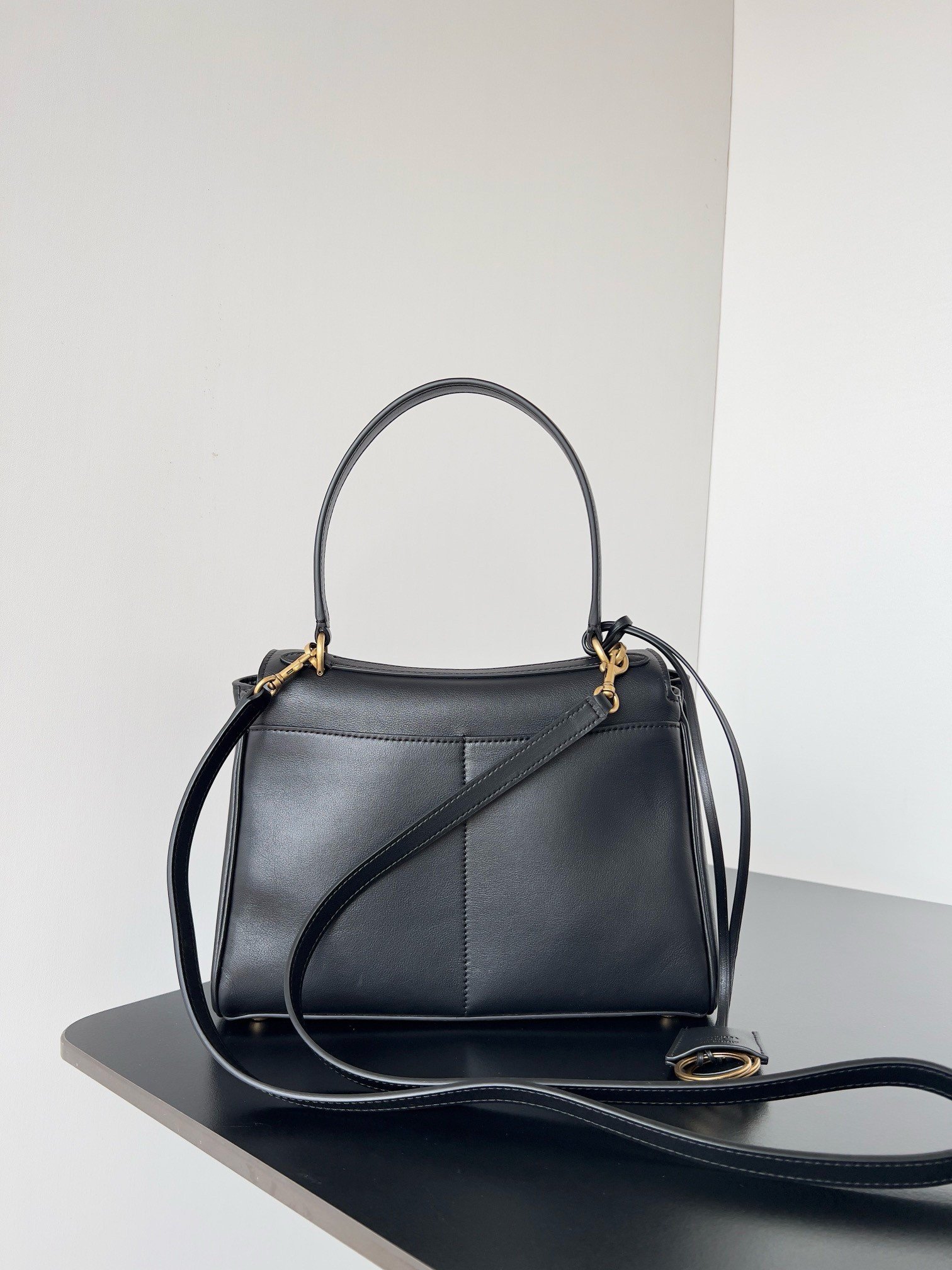 Balenciaga Rodeo Small Bag in Black Calfskin