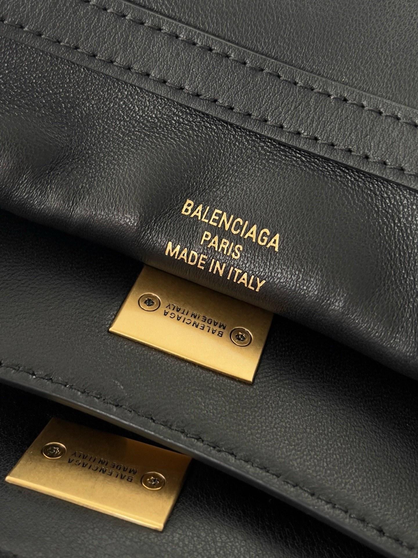 Balenciaga Rodeo Medium Bag in Black Calfskin