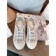 Dior Walk'n'Dior Sneakers In Thread Embroidered Cotton