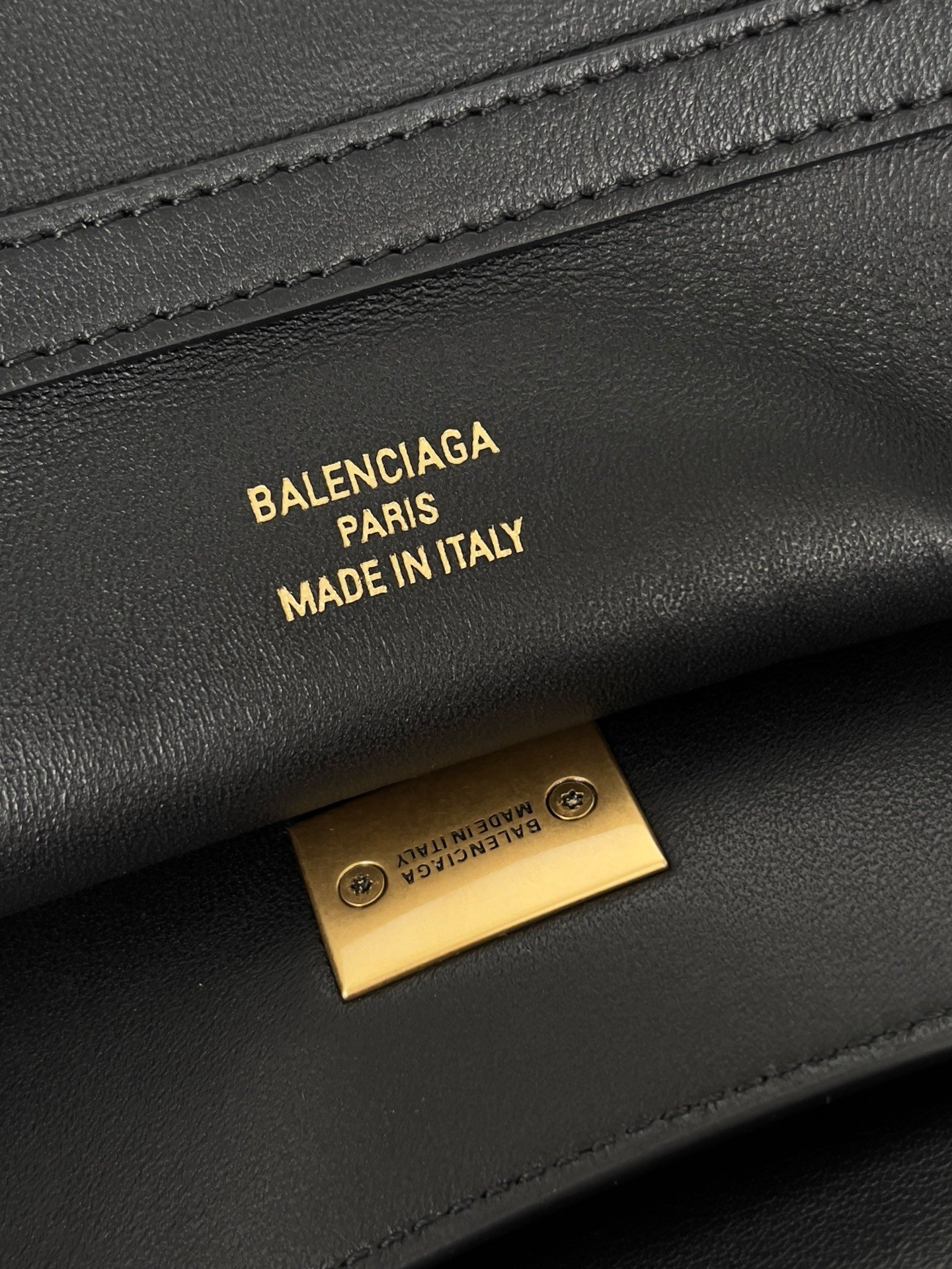 Balenciaga Rodeo Large Bag in Black Calfskin