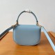 Celine Mini Besace Clea Bag in Pale Blue Calfskin