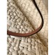 Loewe Small Anagram Basket Bag in Iraca Palm and Brown Calfskin