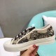 Dior Walk'n'Dior Sneakers In Black Toile De Jouy Embroidered Cotton