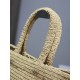 Saint Laurent Oversized Tote Bag in Naturel Raffia