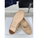 Dior Ballerina Flats in Nude Quilted Cannage Calfskin