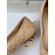 Dior Ballerina Flats in Nude Quilted Cannage Calfskin