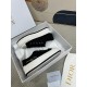 Dior Walk'n'Dior Platform Sneakers in Black Fringed Cotton Canvas