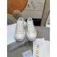 Dior Walk'n'Dior Platform Sneakers in Ecru Fringed Cotton Canvas