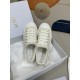 Dior Walk'n'Dior Platform Sneakers in Ecru Fringed Cotton Canvas