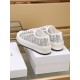 Dior Walk'n'Dior Platform Sneakers in Grey Oblique Embroidered Cotton