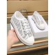 Dior Walk'n'Dior Platform Sneakers in Grey Oblique Embroidered Cotton