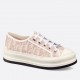 Dior Walk'n'Dior Platform Sneakers in Pink Oblique Embroidered Cotton