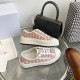 Dior Walk'n'Dior Platform Sneakers in Pink Oblique Embroidered Cotton