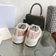 Dior Walk'n'Dior Platform Sneakers in Pink Oblique Embroidered Cotton