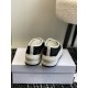 Dior Walk'n'Dior Platform Sneakers in Black and White Cannage Tweed