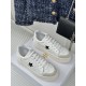 Dior Star Platform Sneakers in White Calfskin with Black Star